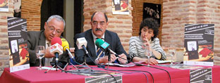 Santonja, MartÃ­n Pascual y PÃ©rez durante la rueda de prensa.