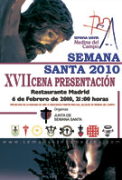 Cartel oficial de la cena presentaciÃ³n de la Semana Santa