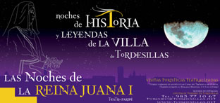 Poster del programa veraniego de visitas teatralizadas de Tordesillas